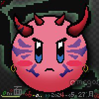 omegaCStudio's tweet photo. [õ_ó]  more masks for the Oni-仮面 series, and as i’d said: Kirby. 
 
#ドット絵 #像素圖 🎭 #pixelArt https://t.co/bMLnrrnxxR