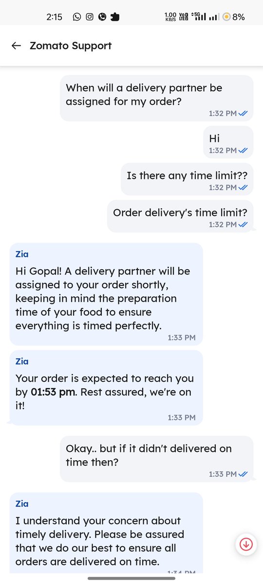 mechinama's tweet photo. @zomato Extremely disappointed! 😡 Waited over an hour for my food only to have my order canceled with a lame excuse. Time wasted and now I'm left hungry and frustrated. This is unacceptable! Requesting a full refund ASAP. #BadService #HungryAndAngry @zomatocare https://t.co/H6n2TXzqLY