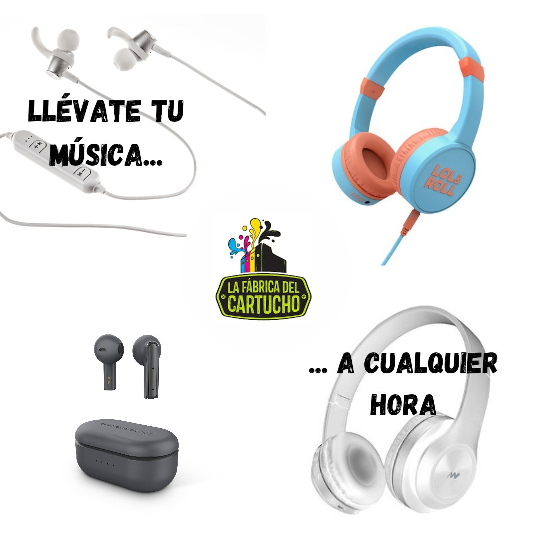 Todos los tipos de auriculares para que te lleves tu música contigo #lafabricadelcartuchovigo #enviosatodaespaña #muchomasquetinta #accesorios #cascos #musica