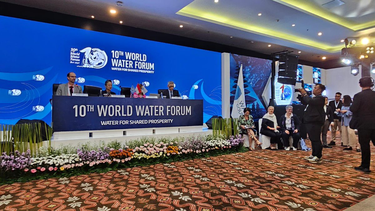 The 10th World Water Forum had as theme 'Water for shared prosperity'. @UNESCO promoted international cooperation & innovative solutions to tackle the pressing global water challenges at the forum. Read the final decisions taken in the forum. 👉worldwaterforum.org/blog/news-3/th…