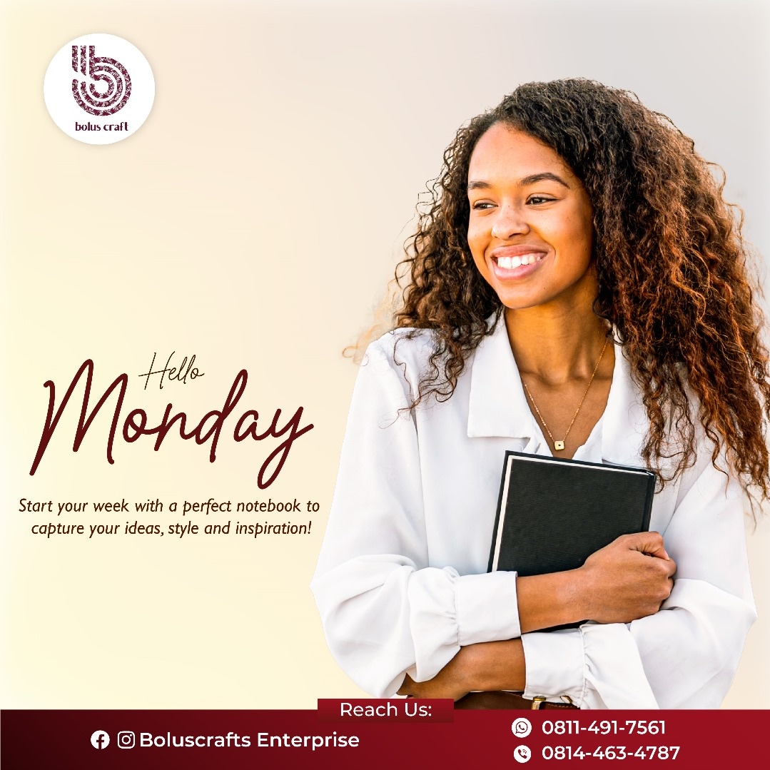 boluwatife_imeh's tweet photo. Start your week with a smile😊 and the perfect notebook📚 to capture your brightest ideas🤔
Our stylish and durable notebooks are designed to inspire creativity and productivity💃🏽
Get yours today and make every Monday a masterpiece!🥰
#boluscrafts
#uniquenotebook
#writersnote https://t.co/wAUJRIzN9c