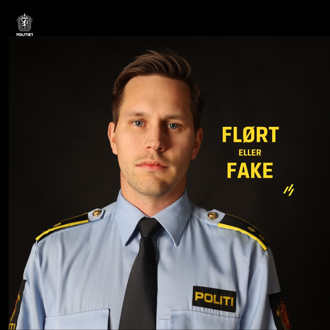 Er det en flørt eller er det fake? 

Alt for mange unge gutter blir utsatt for seksuell utpressing. 

Det må vi få en slutt på. 

Sjekk ut politiet.no/seksuell-utpre…