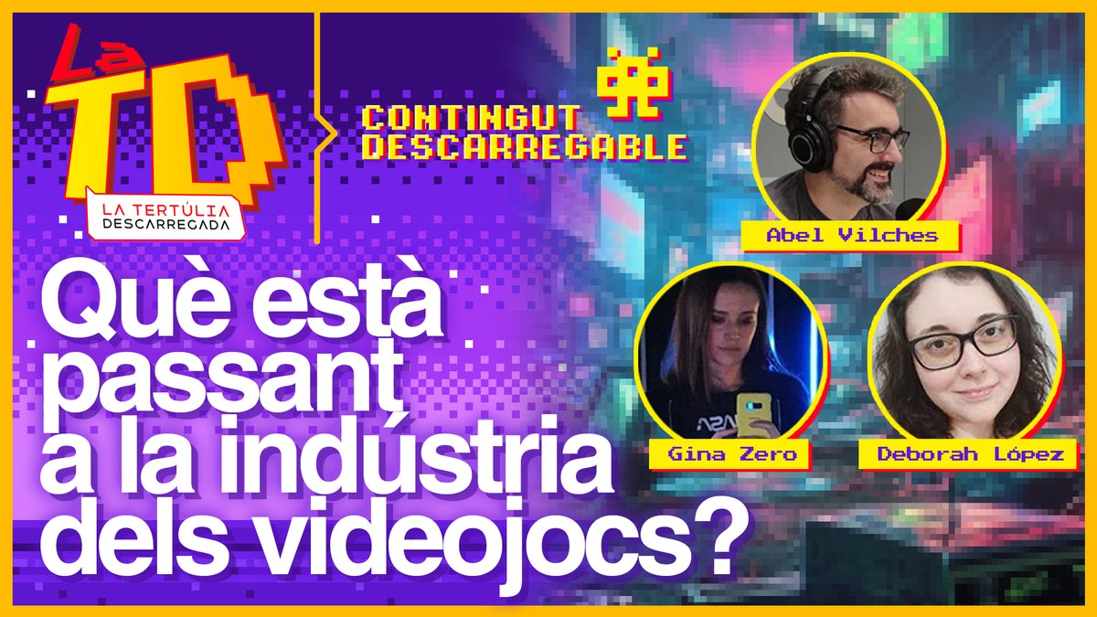 CDescarregable's tweet photo. 📢 Ja teniu el primer programa de #LATD (La Tertúlia Descarregada) a #youtube !
👉 https://t.co/pYOqOyXS75
Parlem del que passa a la indústria del #videojoc amb @gina_zero i @DeborahLRivas, conduït per @shendeluth.
Comenteu i doneu-li amor i RT! https://t.co/uVftorWR41
