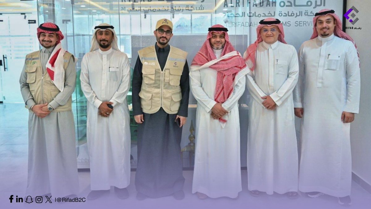 rifadB2C's tweet photo. .
ضمن إفتتاح فرع رفاد #الحج_المباشر في #المدينة وبحضور عضو مجلس الإدارة م. عماد قاري والمدير العام أ. حسن سروجي. 
تم  خلال الإفتتاح الإطلاع على آلية سير العمل بالمركز ومراجعة خطة الإستعداد للحج المباشر.
حضر الافتتاح مدير الإدارة بالمدينة أ. محمد النعمان ونائب المدير أ. صهيب حكيم. https://t.co/1HivYD7EXS