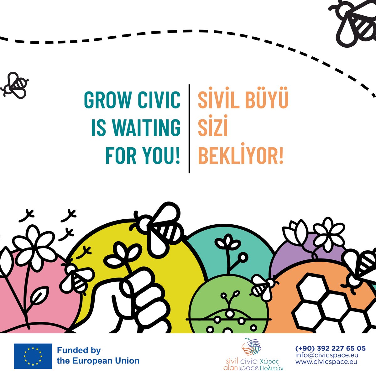 Grow Civic is waiting for you!

Sivil Büyü Sizi Bekliyor!
👇
civicspace.eu/sivil-buyu-des…

#GrowCivic #ActiveCitizenshipMechanism