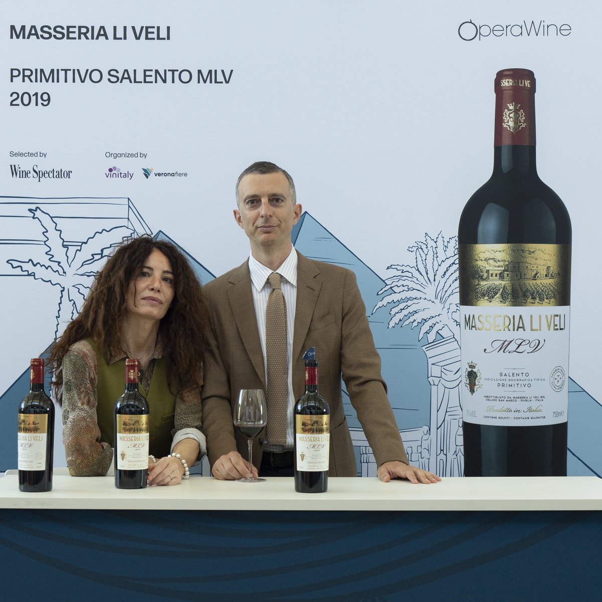 Here is the portrait of Masseria Li Veli, one of the great Italian producers selected by Wine Spectator for #OperaWine2024. During this year's Grand Tasting, they shared with guests their Primitivo Salento MLV 2019. Congratulations! #OperaWine #Vinitaly2024 #finestitalianwines