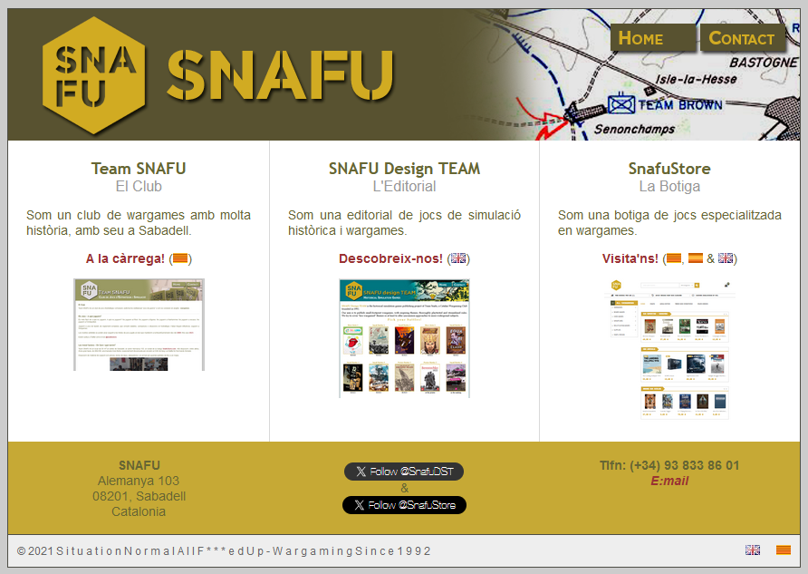 Us faig saber què he solucionat el problema de certificats de la web del Team Snafu i del Snafu DST!
Ara ja podeu navegar pel nostre web, que no utilitza galetes ni fa res més que informar qui som i que fem, al més pur estil Internet del 90.
#Snafu