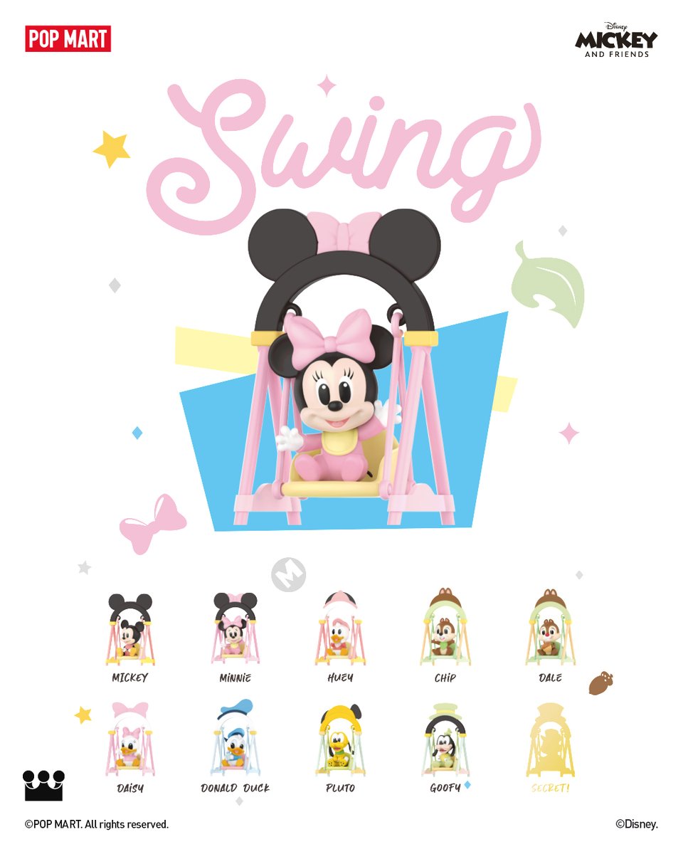 🎁Disney Swing シリーズラインナップ

5/31[金] 19pm オンラインストアにて発売いたします！

#POPMART大好き