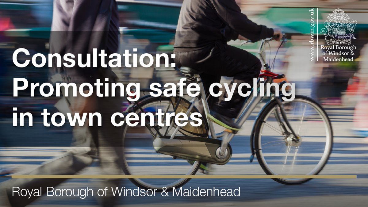 🚲 We're consulting on proposed updates to the rules around cycling in the pedestrianised areas of Peascod Street, Windsor and High Street, Maidenhead. Find out more and have your say here 👉 orlo.uk/udkiD