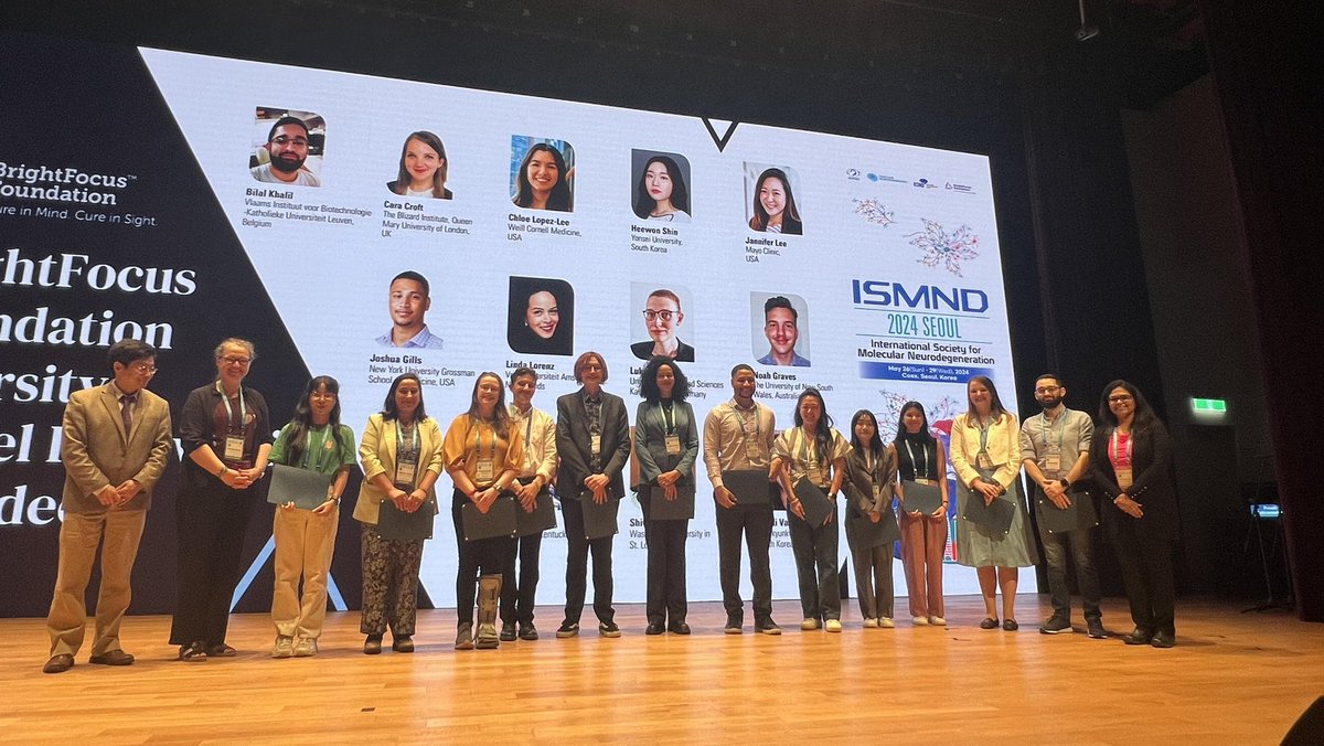 International Society for Molecular Neurodegen. (@ismnd1) on Twitter photo Congrats to the awardees of the <a href="/_BrightFocus/">BrightFocus Foundation</a> Diversity Travel Fellowship Award presented by <a href="/PreetiSub/">Preeti Subramanian</a>Ā - Noah Graves, Linda Lorenz <a href="/DrBilalKhalil/">Bilal Khalil</a> Lukas Busch, Thi Ai Van Tran, Joshua Gills, Heewon Shin, <a href="/ChloeLopezLee/">Chloe Lopez-Lee, Ph.D.</a> <a href="/Cara_Croft/">Dr Cara Croft</a> <a href="/jannafur/">Jannifer Lee, PhD</a> <a href="/phdoyleneuro/">Patty Doyle š§ š§¬</a> Shivani AryalĀ #ISMND2024 Congrats to the awardees of the <a href="/_BrightFocus/">BrightFocus Foundation</a> Diversity Travel Fellowship Award presented by <a href="/PreetiSub/">Preeti Subramanian</a>Ā - Noah Graves, Linda Lorenz <a href="/DrBilalKhalil/">Bilal Khalil</a> Lukas Busch, Thi Ai Van Tran, Joshua Gills, Heewon Shin, <a href="/ChloeLopezLee/">Chloe Lopez-Lee, Ph.D.</a> <a href="/Cara_Croft/">Dr Cara Croft</a> <a href="/jannafur/">Jannifer Lee, PhD</a> <a href="/phdoyleneuro/">Patty Doyle š§ š§¬</a> Shivani AryalĀ #ISMND2024