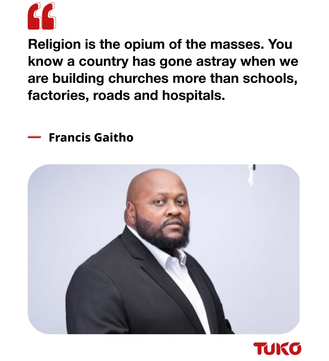 Political commentator Francis Gaitho suggests that most underdeveloped countries often focus on religious activities over addressing pressing societal issues. He also advised caution when choosing a life partner, warning against marrying individuals who might prioritize