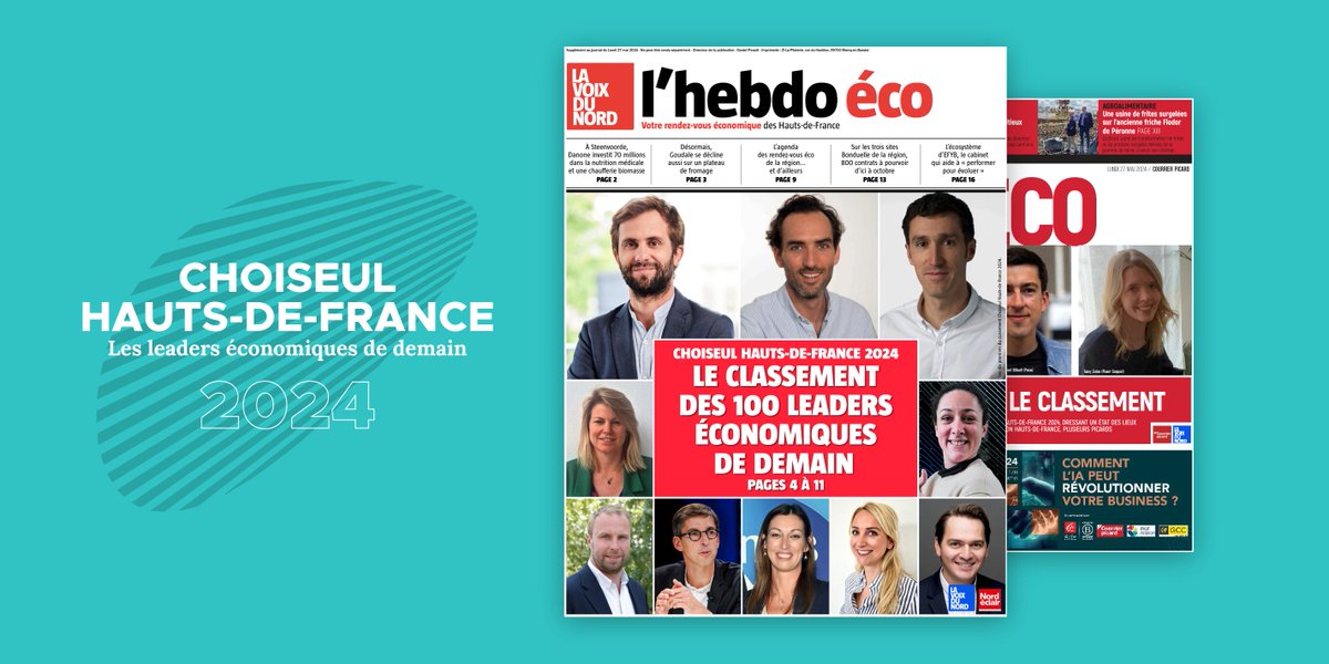 La 5ème édition de notre classement #ChoiseulHautsDeFrance dévoilée ce matin 🏆

À retrouver en kiosque et en ligne sur :
<a href="/lavoixdunord/">La Voix du Nord</a> ➡️ bit.ly/3R2K1lc
<a href="/CourrierPicard/">Courrier picard</a> ➡️ bit.ly/3Ki3ieB

Félicitations à ces lauréat(e)s qui font bouger les lignes des HdF 👏