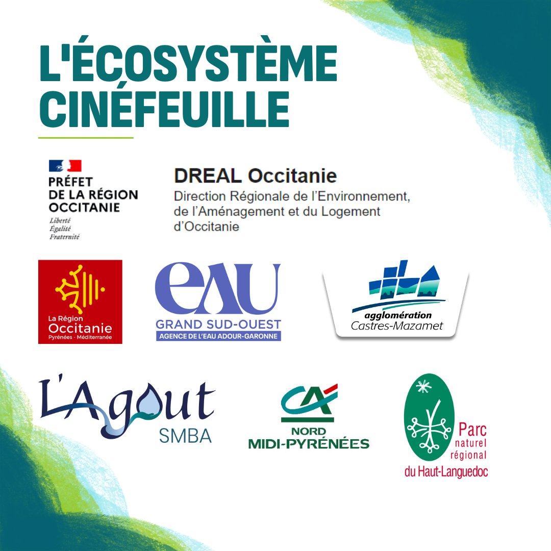 CPIE_Tarn's tweet photo. Cinéfeuille voit le jour grâce au soutien de nos partenaires et on tenait à les remercier ! Labruguière, CC le Rond-Point DREALOccitanie, Agence de l'eau Adour-Garonne, Agglomération Castres-Mazamet, Syndicat mixte du Bassin de l'Agout, PNR du Haut-Languedoc, Crédit Agricole MP https://t.co/dOGeLpXQSi