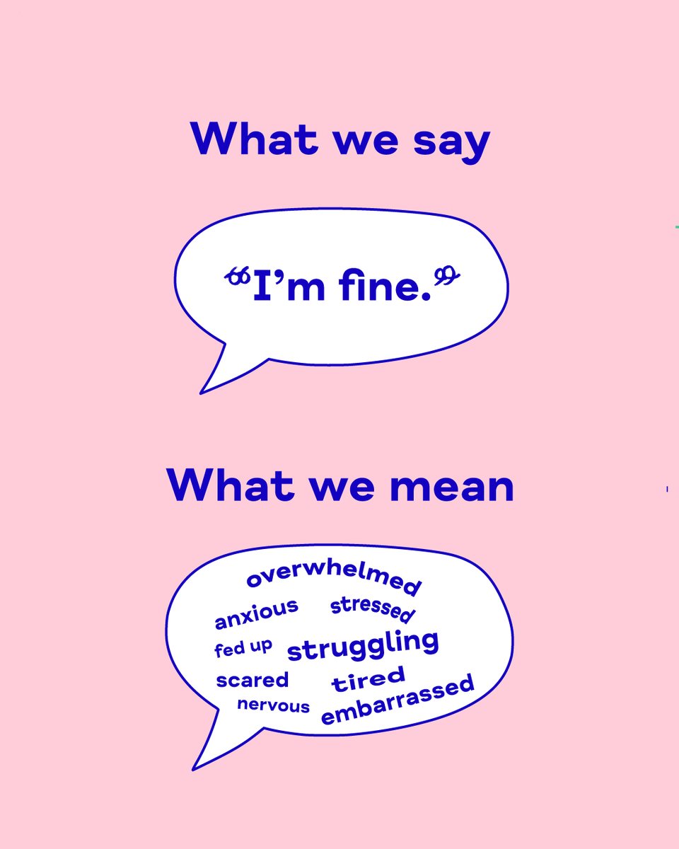 How are you really feeling? If you're struggling, it's good to talk – to family, to friends, to us 💙