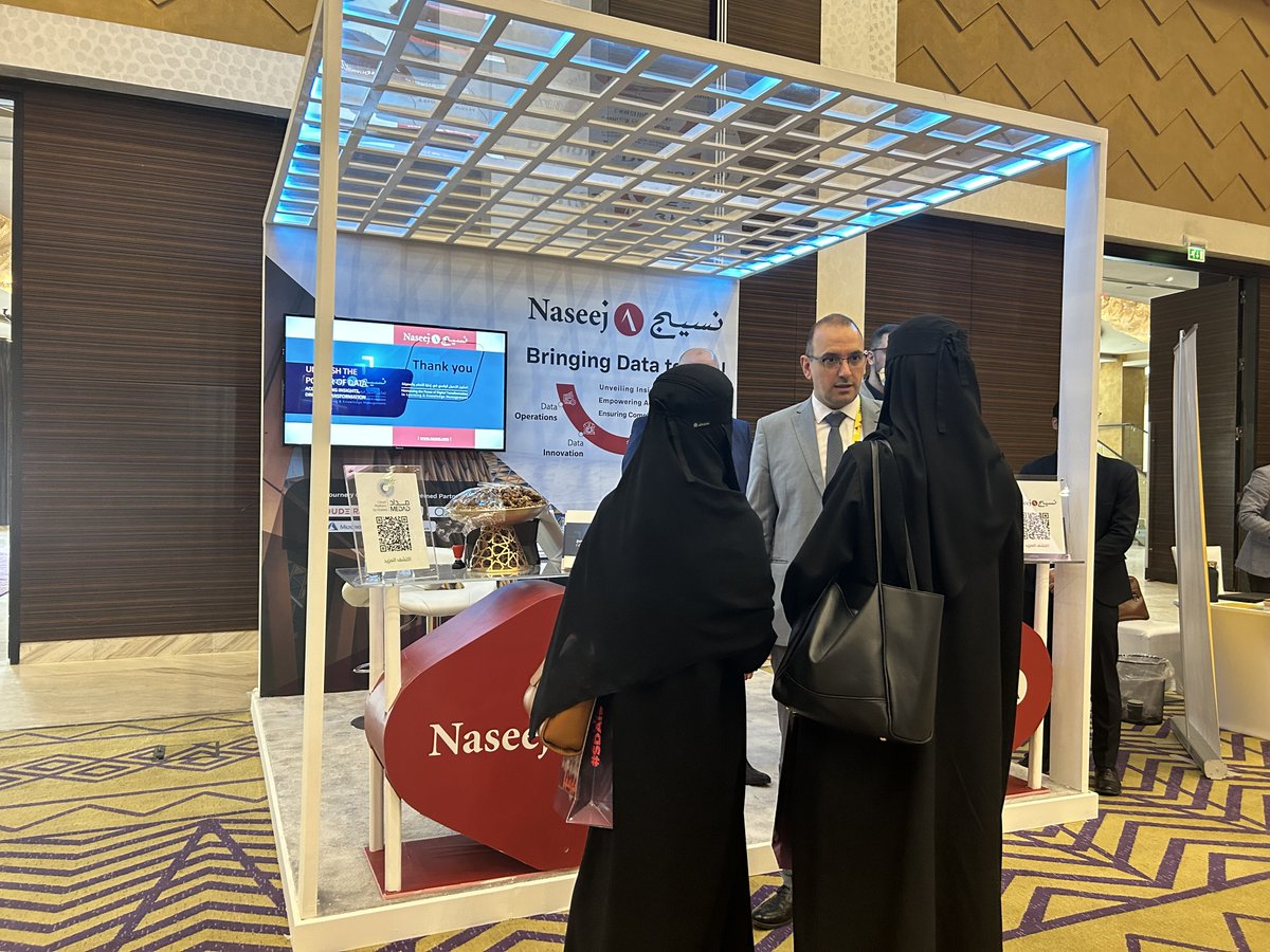 Naseej's tweet image. Exciting moments at the SMART DATA &amp;amp; AI SUMMIT 2024! 

Visit our booth to join in the action and discover our innovative solutions!
 
#SmartDataAISummit
#Naseej
#SDAIS