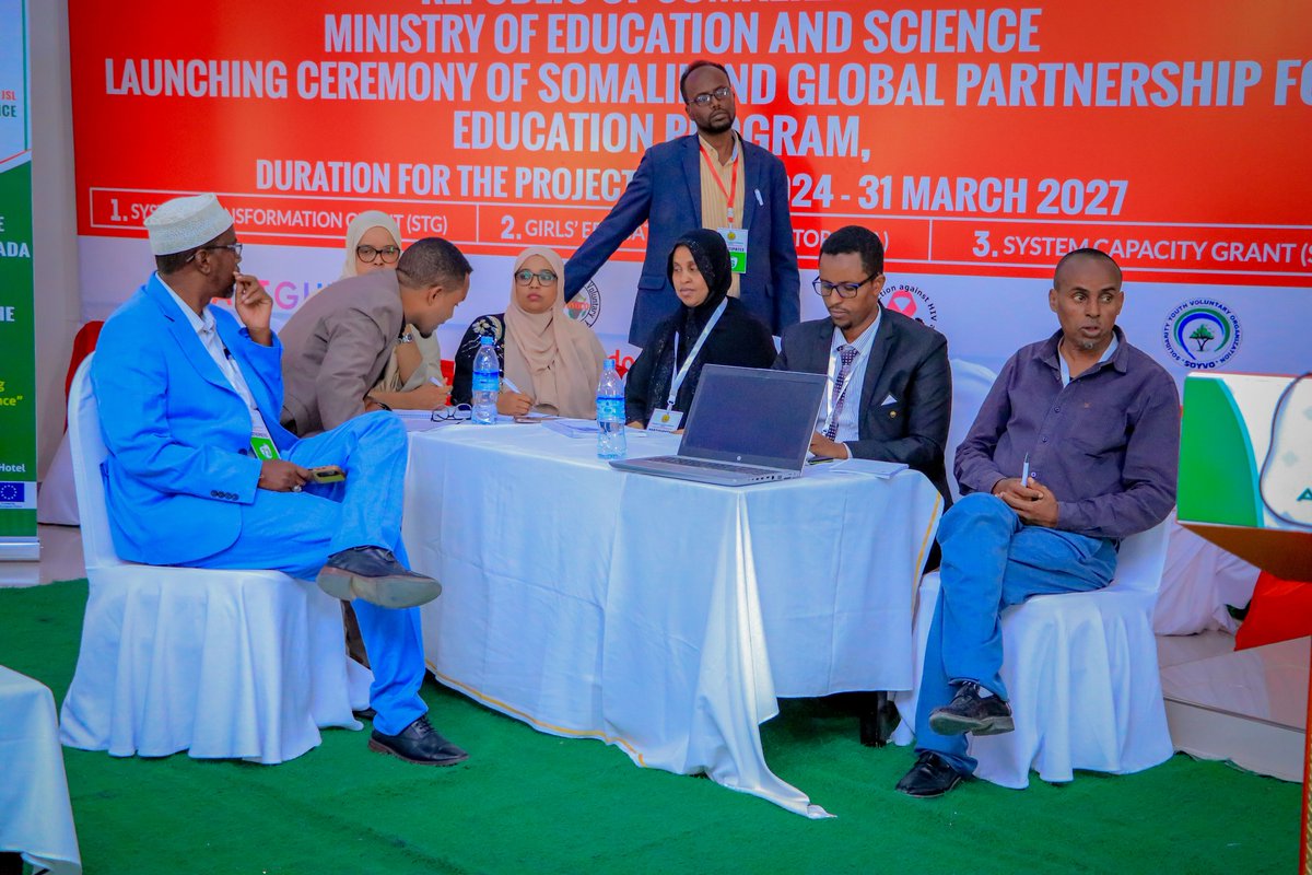 SOYVOORG's tweet photo. @Ministry_MOE & @SC_Somaliland @GPforEducation 
have launched the Global Partnership for Education program in Somaliland. Attended key leaders committed to delivering high-quality education and creating a constructive impact on the community.
@SOYVOORG  is happy to be member of the implementing consortium to this journey.