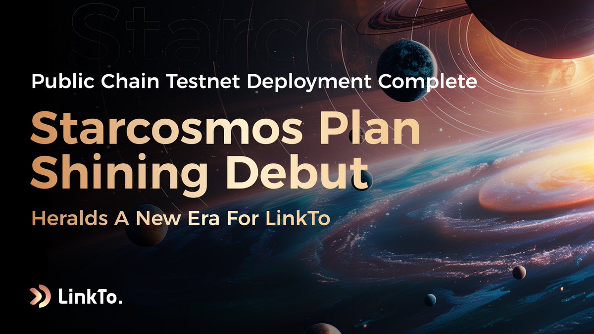 LinkTo_io's tweet image. Starcosmos Plan is Coming.

#LinkTo #TOK