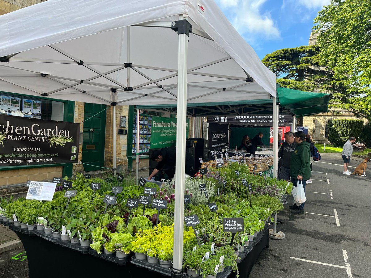 After a successful day trading at Portishead yesterday today our Team are at Gate to Plate in Axminster today with amazing peat and pesticide free herbs.