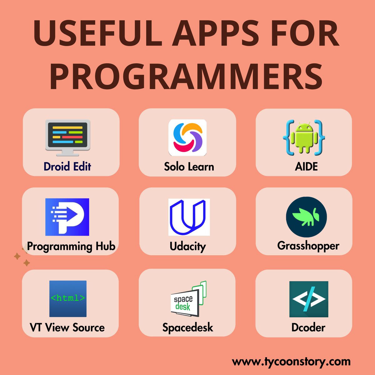 TycoonStoryCo's tweet image. Boost Your Workflow: Essential Apps for Programmers
#programmertools #codeeditor #developercommunity #productivityapps #problemsolving #TechInnovation #CodeOptimization #projectmanagement #apitesting #codesharing #softwaredevelopment
tycoonstory.com