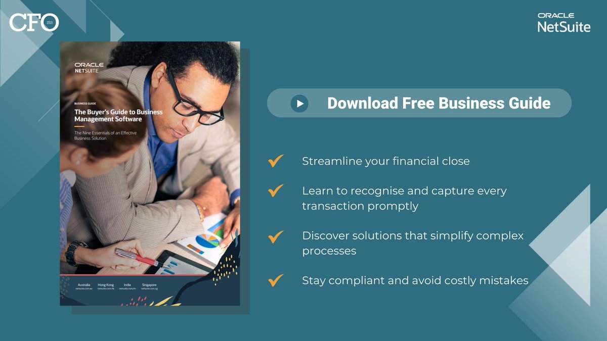 Click here lnkd.in/e3kkAmsz to download "The Buyer's Guide to Business Management Software," that outlines the nine essentials of a complete financial management system &amp; how the right solution can help you keep up with the rapidly changing business world.

#OracleNetsuite
