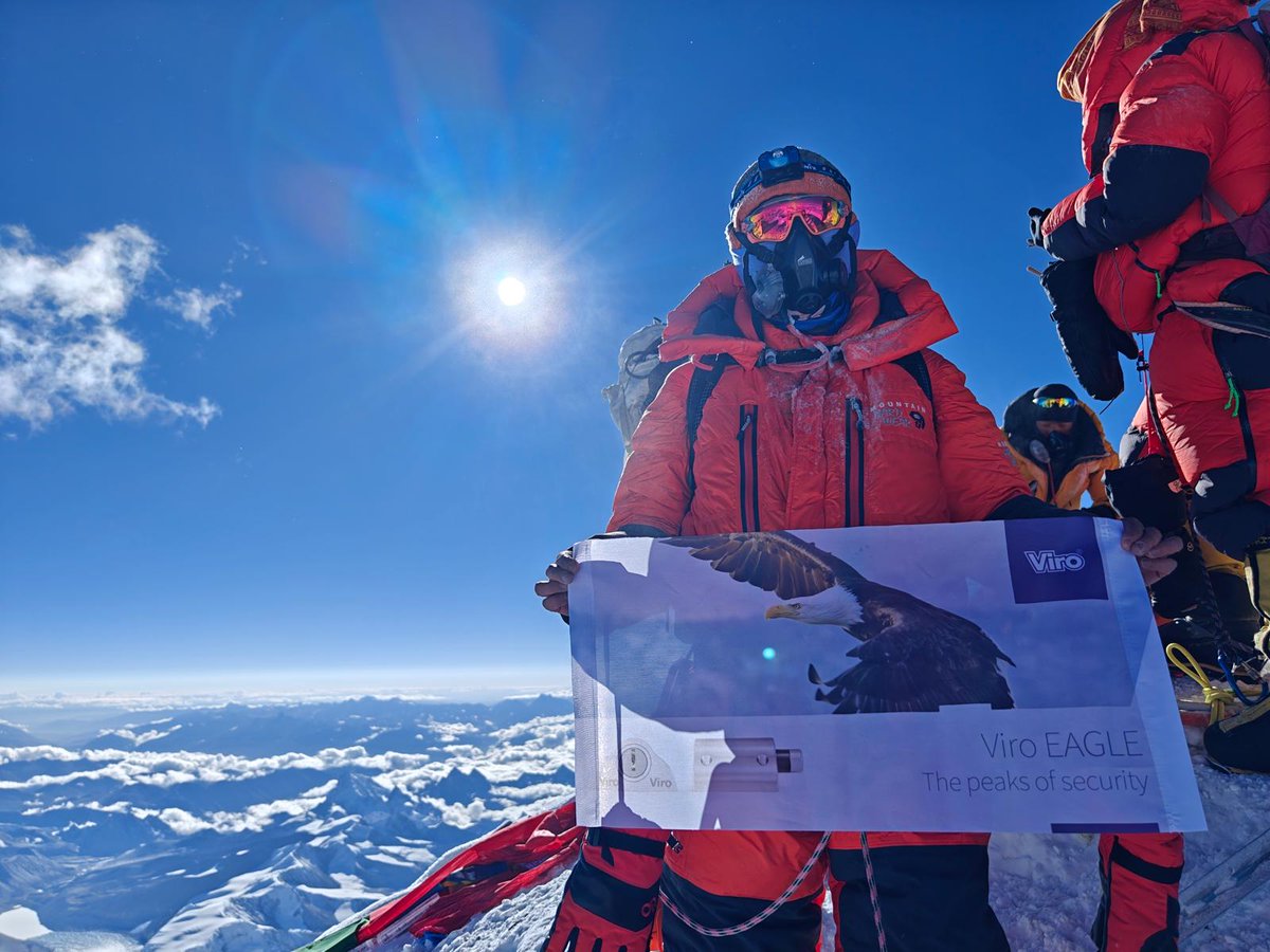 Viro_SpA's tweet photo. 🏔️ Reaching the peaks of security with Viro Eagle lock!

An extraordinary achievement by our esteemed collaborators who recently conquered the summit of Everest at an astounding 8848.86 m!

Thank you for bringing us up there! 🔒🦅

#SecurityInsights 
#hikingadventures 
#everest https://t.co/ffPbl6mqKJ