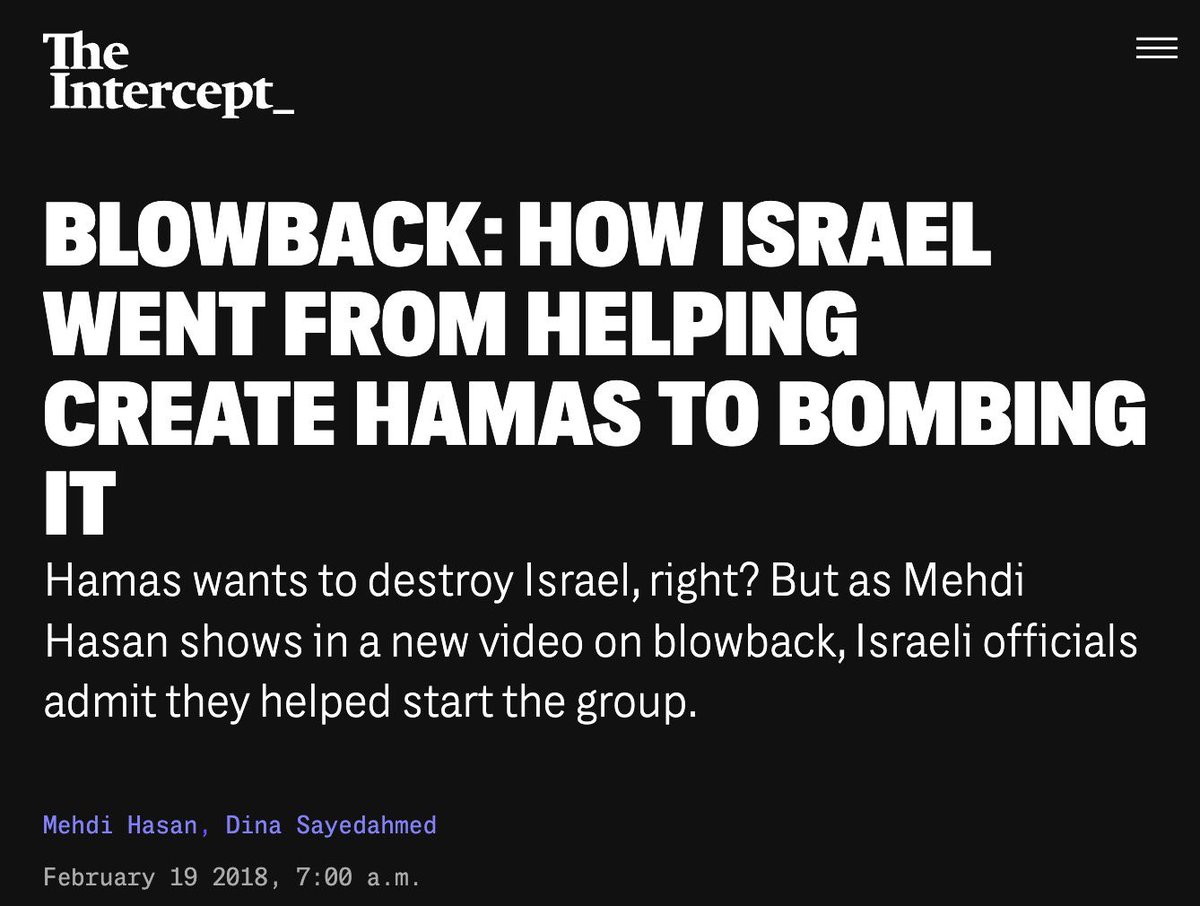 One cannot “condemn Hamas” without also condemning the State of Israel. theintercept.com/2018/02/19/ham…