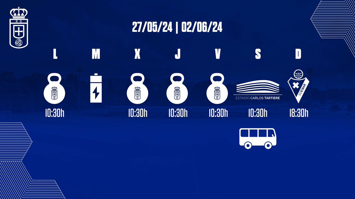 Esta 𝐒𝐄𝐌𝐀𝐍𝐀 👊🏻

#RealOviedo 🔵⚪️