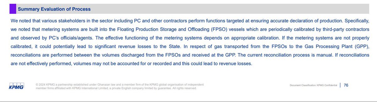 The KPMG is making interesting revelations...see for both upstream and metals industry do not have its meters, neither are the meters by the industry players are calibrated by the Standards Authority. Interesting how they all came out against SML. #KeepSML