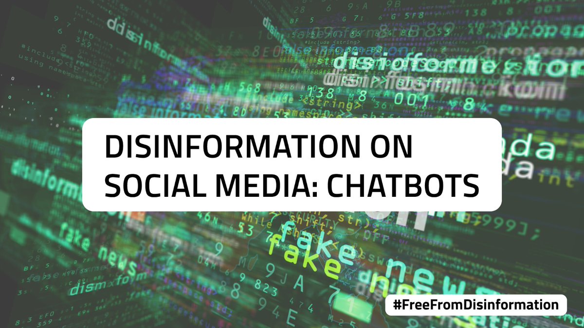 🔎 #Chatbots are automated programs that can simulate a realistic conversation with a user, allowing illicit users to make them a potential vehicle for #fakenews. Learn more on @RaiPlay 👇 raiplay.it/video/2024/05/… #FreeFromDisinformation @IDMO_it
