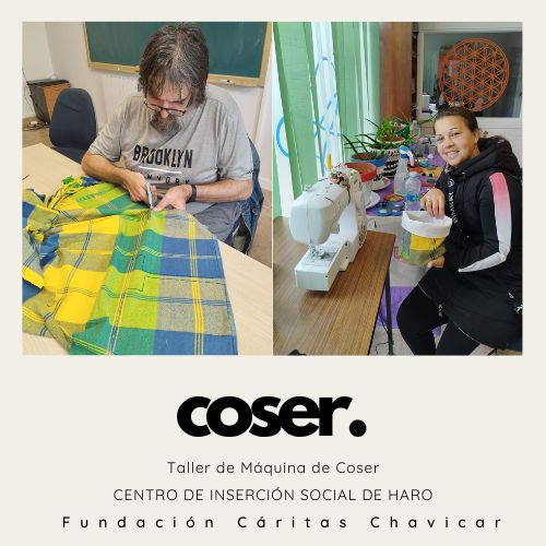 Habilidades que son #inserciónsocial En nuestro Centro de Inserción Social de #Haro, los participantes en las actividades han desarrollado un #taller de #coser a #máquina. Hemos trabajado con #telasrecicladas y realizado #cestas #multiusos. #Seguimosaprendiendo.