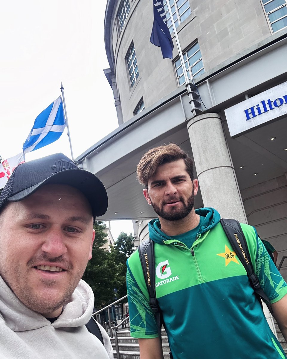 Shaheen Afridi in the Welsh capital for tomorrows T20 @englandcricket vs @TheRealPCB One of the best fast bowlers there is in world cricket!