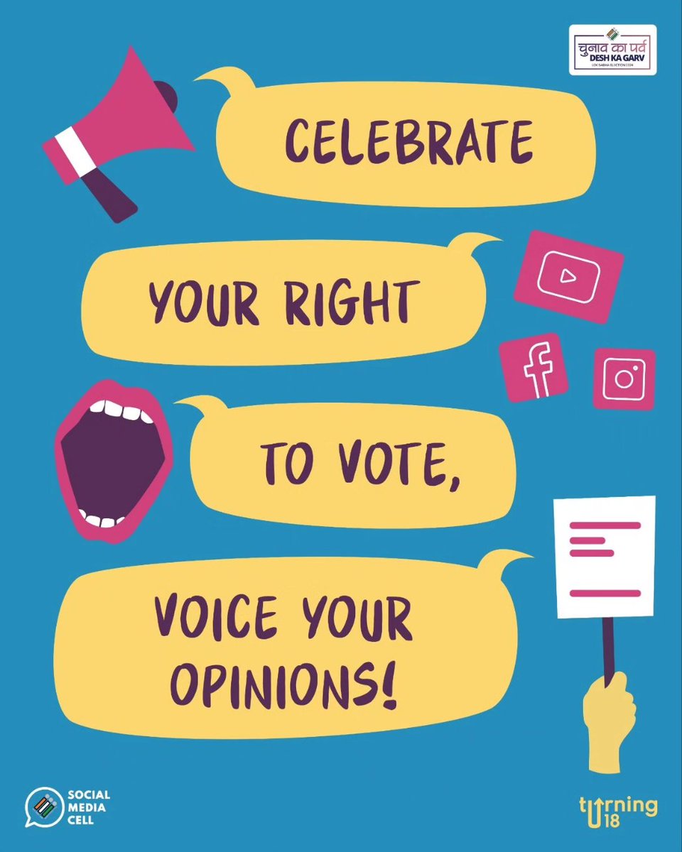 18 isn't just another number – it signifies a turning point in our lives which shapes our future. Swipe to find out 4 reasons you should go vote as soon as you turn 18 ✨ (1/2) #Turning18 #ChunavKaParv #DeshKaGarv #FirstTimeVoters