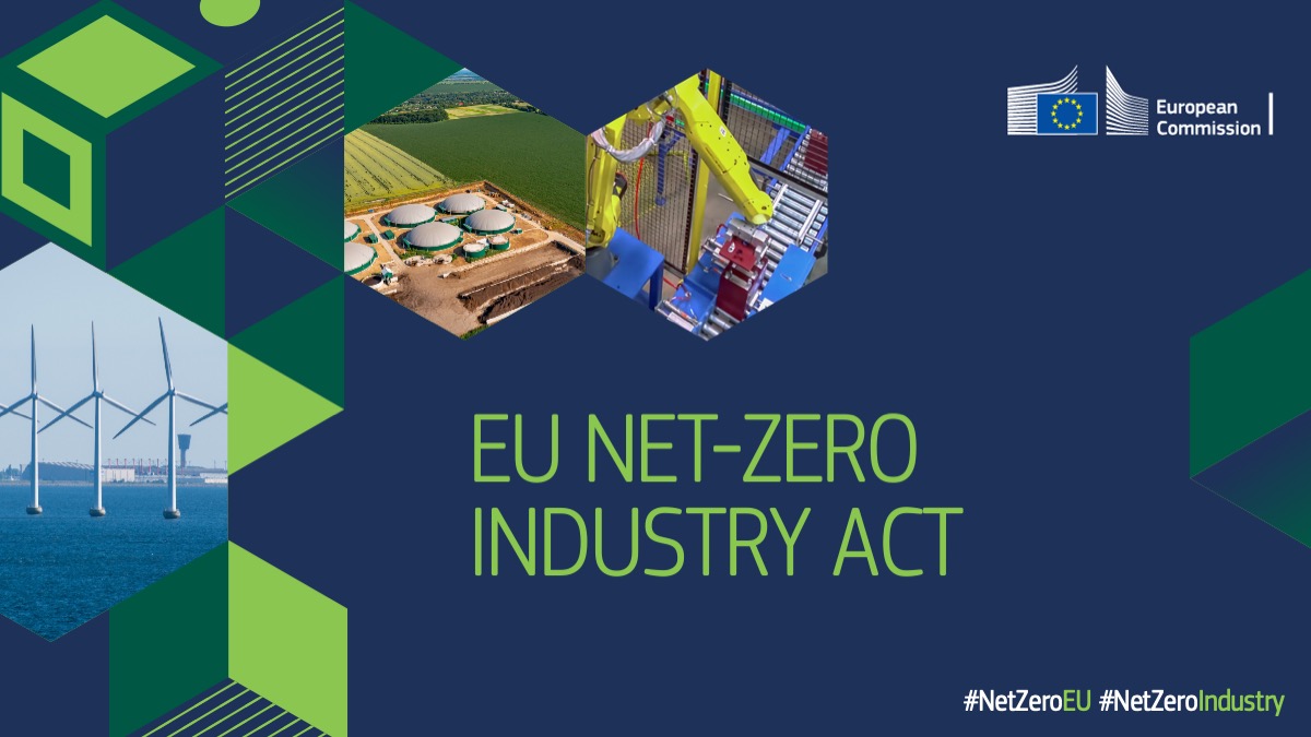 The Net-Zero Industry Act #NZIA, adopted today, will boost EU's production of net-zero technologies. Support & investments in #CCS, #RenewableEnergy, #HeatPumps, #Nuclear technologies, #Hydrogen, batteries and #Grids are just some examples. See more 🔗 europa.eu/!Qn8QDx