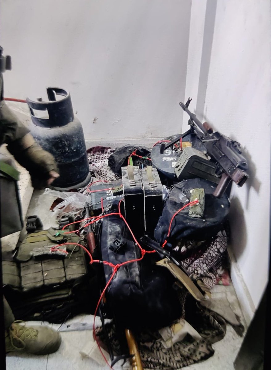 Troops of the 460th Armored Brigade operating in northern Gaza's Jabaliya found a cache of weapons, the location of which had been obtained from a captured operative, the military says. The IDF says that as the troops advanced in Jabaliya, a terror operative surrendered and was