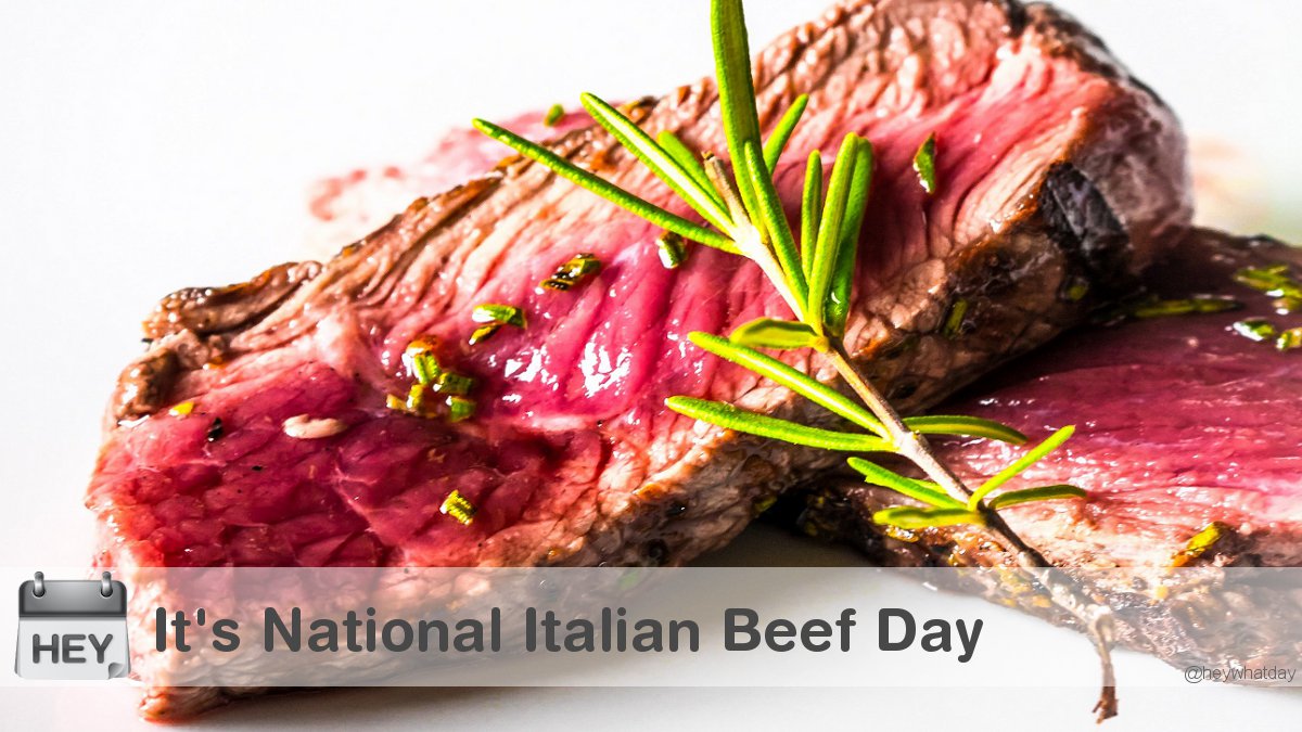 It's National Italian Beef Day! #Beef #NationalItalianBeefDay #ItalianBeefDay