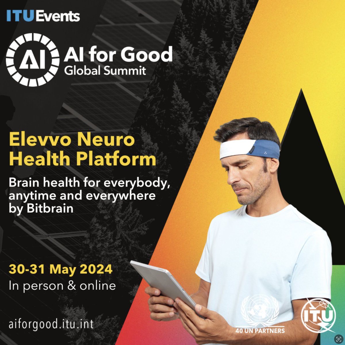 Bitbrain (@bitbrain_en) on Twitter photo 📢 Excited to join the <a href="/AIforGood/">AI for Good 🇺🇳 #AIforGood</a> Global Summit this week! Our CEO Maria Lopez Valdes, and Co-founder Javier Minguez will attend AI for Good, hosted by the <a href="/UN/">United Nations</a> and <a href="/ITU/">Int’l Telecommunication Union</a> .
🗓️ May 31st, 8:15 am
📍Booth #39, Geneva International Conference Center
aiforgood.itu.int 📢 Excited to join the <a href="/AIforGood/">AI for Good 🇺🇳 #AIforGood</a> Global Summit this week! Our CEO Maria Lopez Valdes, and Co-founder Javier Minguez will attend AI for Good, hosted by the <a href="/UN/">United Nations</a> and <a href="/ITU/">Int’l Telecommunication Union</a> .
🗓️ May 31st, 8:15 am
📍Booth #39, Geneva International Conference Center
aiforgood.itu.int