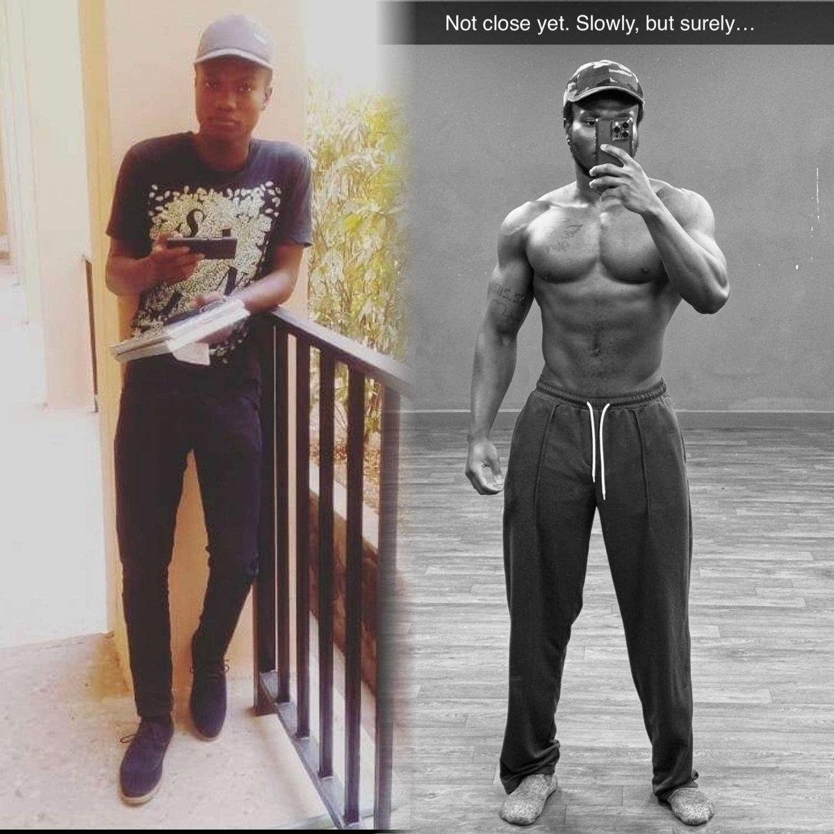 See my guy’s transformation! If you need fitness help online or in the UK, hit him up. @teajaystyles
