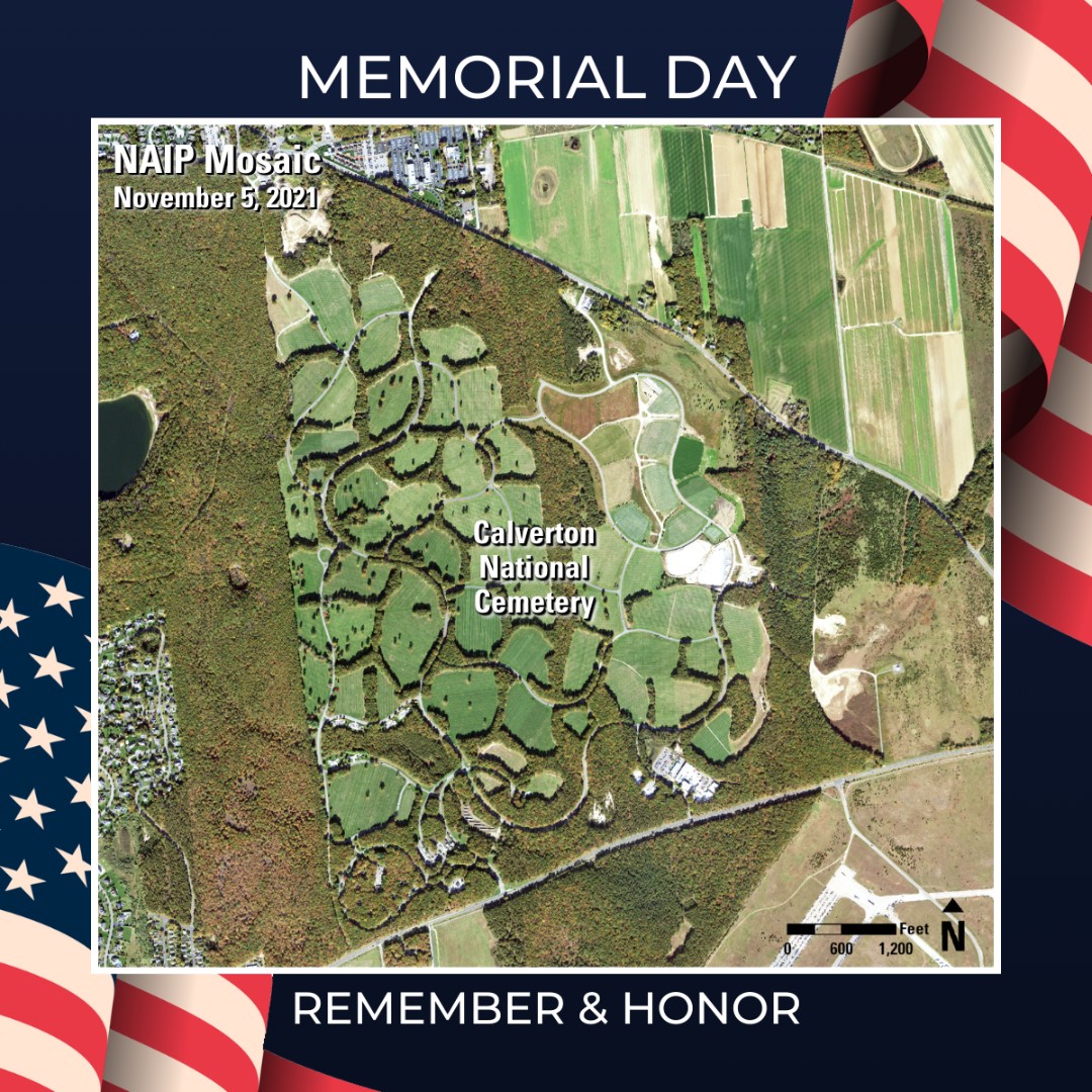 Established in 1978, #CalvertonNationalCemetery in #NewYork is one the largest and busiest national cemeteries in the #UnitedStates. Spanning over 1,000 acres, it includes 275,000 graves and features several memorials that honor #AmericanVeterans. #MemorialDay2024