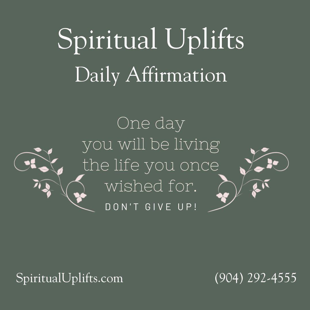 Create the life you wish for! We hope to see you today. #affirmation #motivation #manifestation #positivity #mindfulness #gratitude #spiritual #healing #spirituality