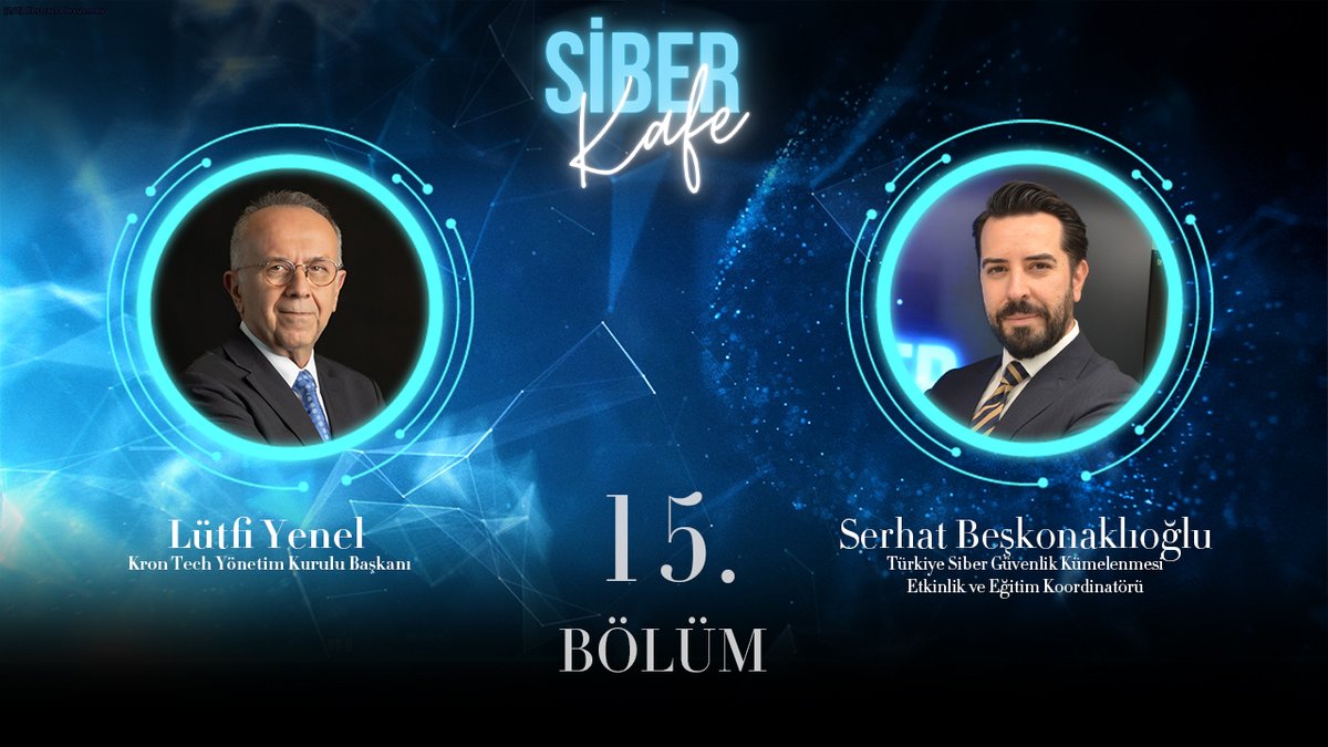 🎥 15. bölüm yayında! Bu programda Kron Tech Yönetim Kurulu Başkanı Lütfi YENEL ile keyifli bir sohbet gerçekleştirdik. 🗣️ Konuştuklarımız arasında: 🔐 Özgün siber güvenlik ürünleri 🌍 Yurt içi ve yurt dışı faaliyetleri İzlemek için; 👉 [youtube.com/watch?v=UQ6bOX…]