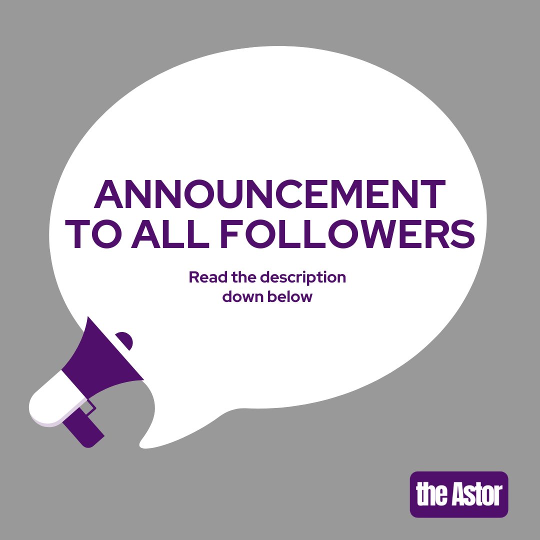 Unfortunately, due to technical issues, it has become necessary for us to create a new Facebook Page.

If you wish to keep up to date with us on Facebook, please follow us here 👉 facebook.com/NewTheAstorCom…

We really appreciate your ongoing  support.

Thank you! 🙏