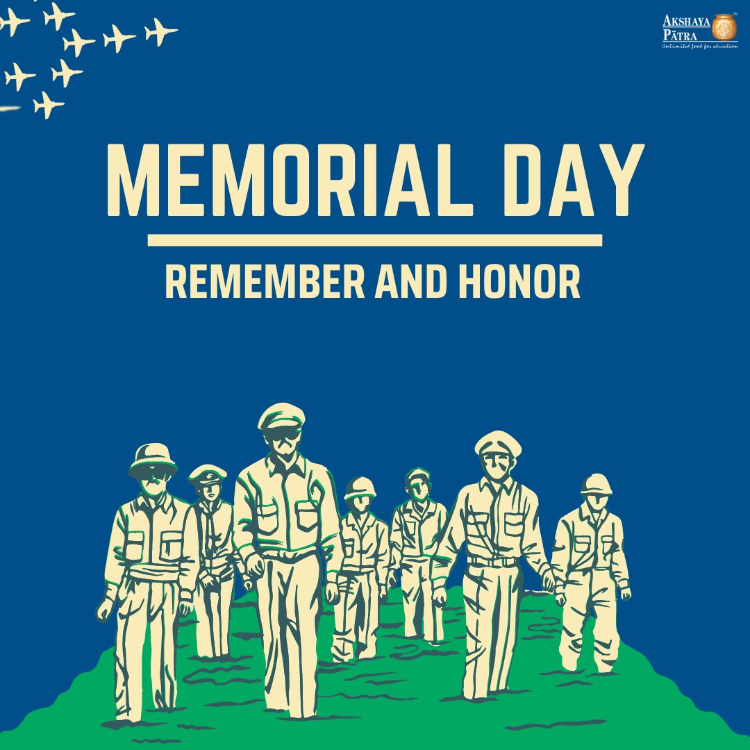 Today, we honor the spirit of sacrifice by rededicating ourselves to supporting the futures of children in India.

Support our continued efforts to provide hope and nourishment to every child.

apusa.org

#MemorialDay2024 #IndiaUSA #DesiAmericans