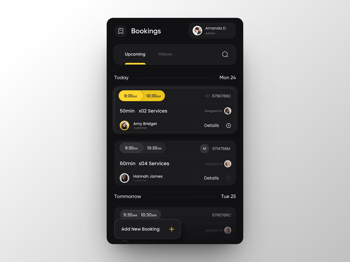 inthi_khab's tweet photo. Bookings / Cards UI
#uiux #ui #ux #design #app #ios #websystem #bookings #cardUI https://t.co/cVuuMFzkQd
