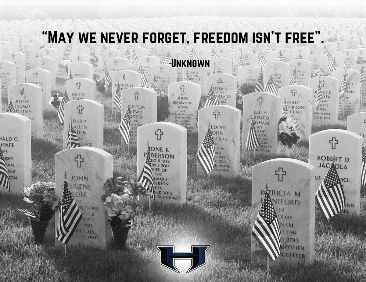 This Memorial Day we remember the brave men and women who gave it all. Thank you. #MemorialDay