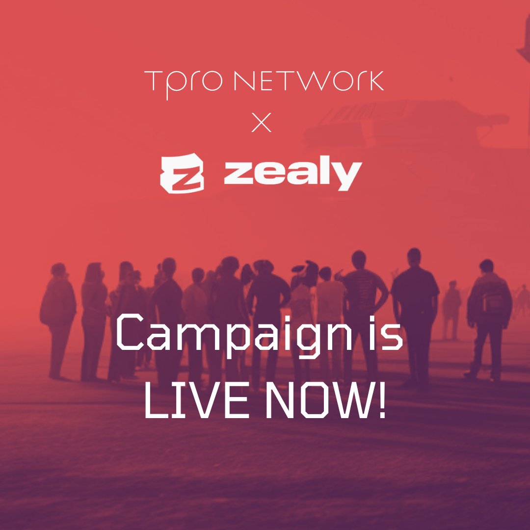 🚀 GM TWITTERVERSE 🌄

I'm thrilled to announce @tpro_network $2,500 USDT Zealy Campaign! 🔥

🏆 Total Rewards: $2,500 USDT
🥇 Top 5: 150 USDT each
🥈 Top 6-100: Share 1,250 USDT
🥉 Top 101-200: Share 500 USDT