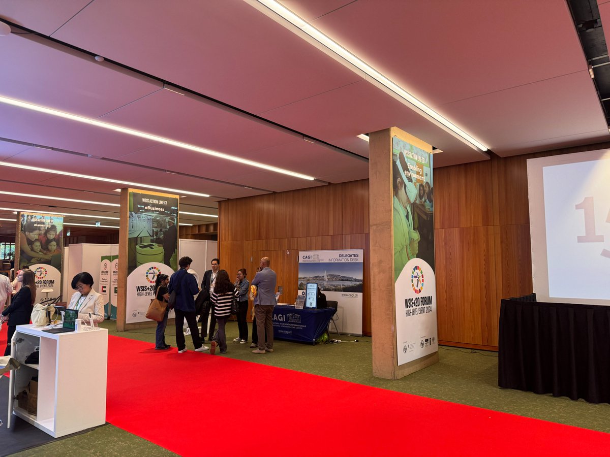 🌐CAGI Delegates Information Desk is present from May 27-31 for #WSIS at @CICG_Geneva ➡️Come and visit us for practical information about #Geneva and cultural activities to enjoy during your stay! #CAGIPracticalGeneva