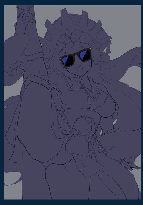 やっと線画ができた 