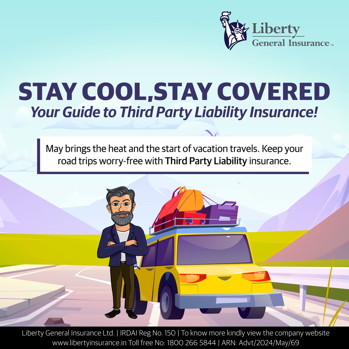 LibertyGILtd's tweet image. Hit the road worry-free! Opt for third-party liability insurance and keep your road trips stress-free.
To learn more about Liberty’s Products &amp;amp; Services, log on to: libertyinsurance.in
#LibertyGeneralInsurance #InsuranceCompany  #thirdpartyinsurance #staycovered