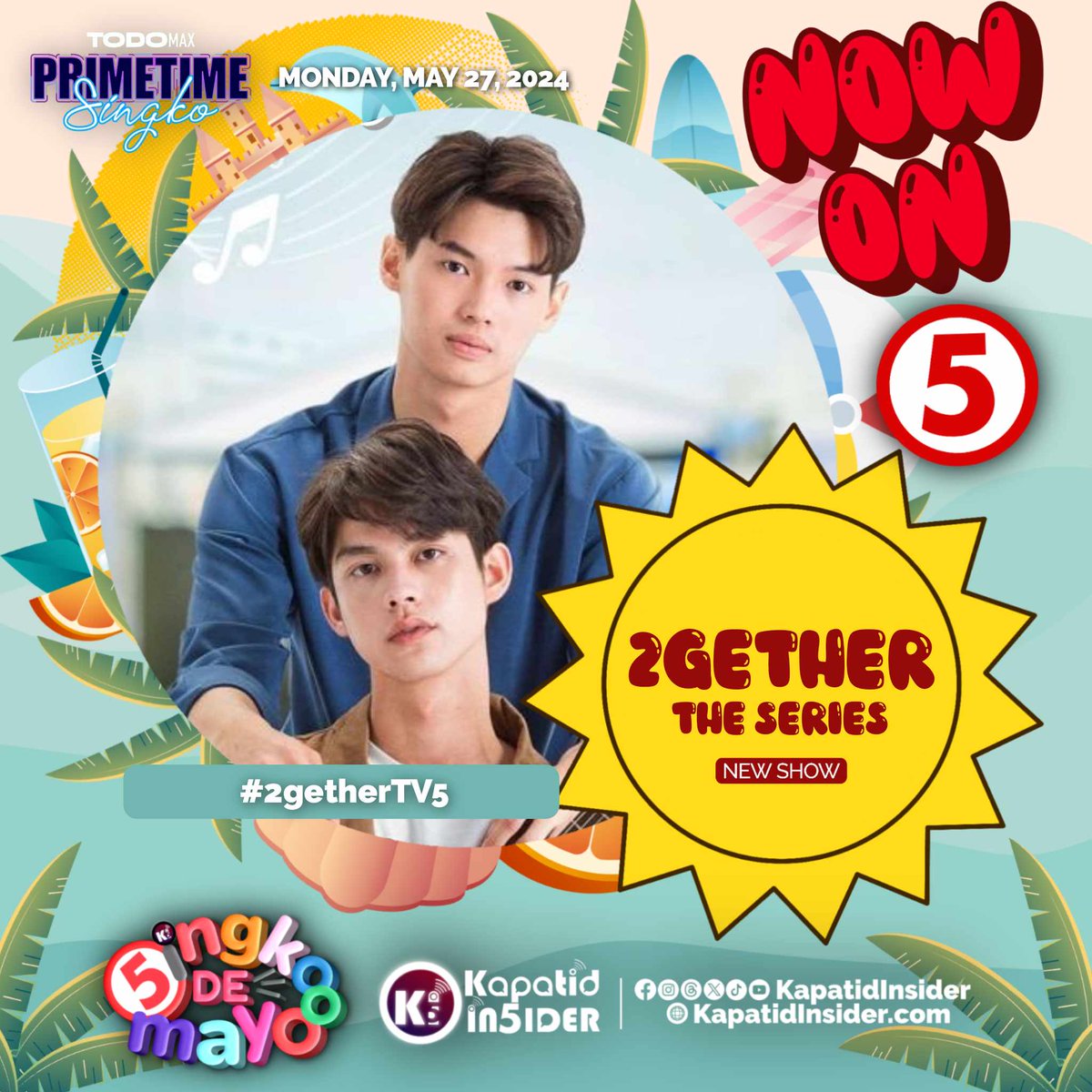 AYAN NAAAA MGA ACCLAAAA! 🥹🙌 Ang lovestory nina Tine at Sarawat, NANDITO na! 😍 Malalaman niyo na kung sinong admirer ang humahabol-habol kay Tine! Tutok na sa PILOT Premiere ng #2GetherTV5: The Series ng #TodoMaxPrimetimeSingko! @TV5manila #bbrightvc #winmetawin