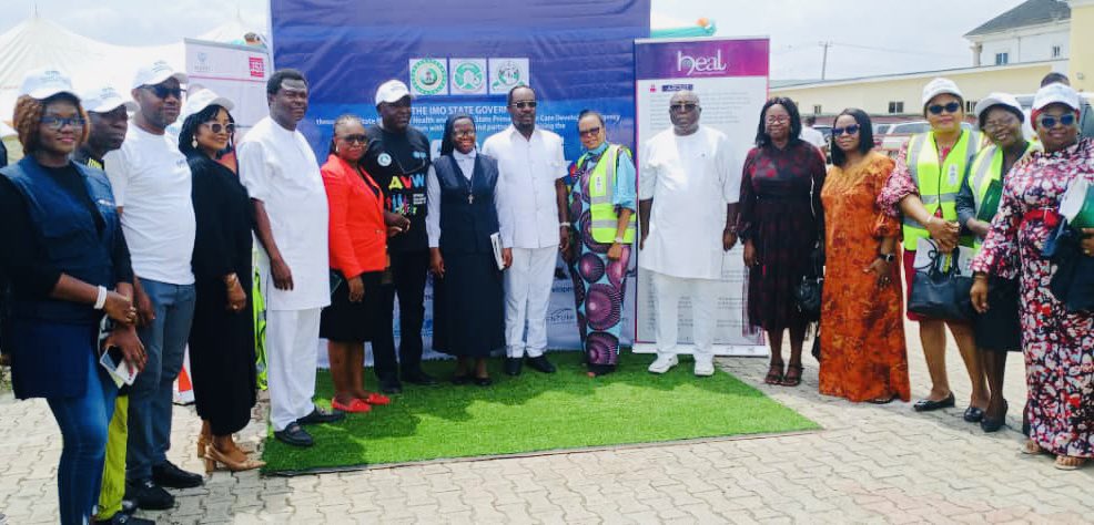 Highlights from the official launch of the HPV vaccine for girls aged 9-14 in Imo State! Deputy Governor Lady Ijeoma Ekomaru, PhD, performed the official launch, accompanied by traditional and religious leaders. Officials from NPHCDA and partners, led by WHO, were also in